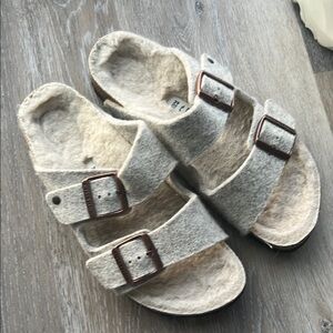 Light Gray Birkenstock Comfort Sandals